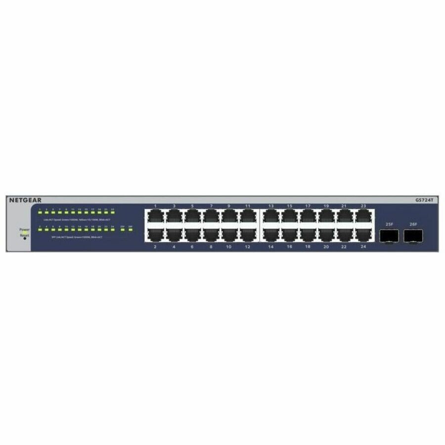 Netgear GS724T-600NAS 24 Port SFP Gigabit Ethernet Smart Managed Switch