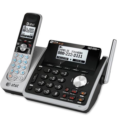 AT&T TL88102 2-Line Handset Answering System w Dual Caller ID/Call waiting