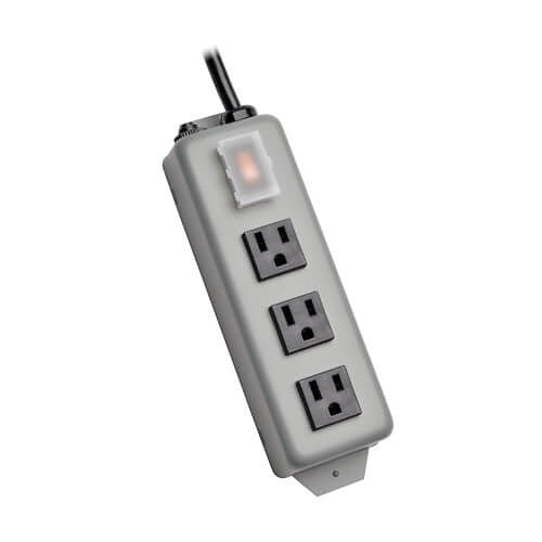 Eaton 3SP9 Waber Industrial Power Strip, 3-Outlet, 9' (2.74 m) Cord, NEMA 5-15P
