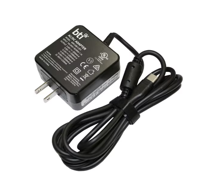 BTI 45WUSB-C-BTI 45W TYPE-C AC ADAPTER - 45 W - 5 V DC Output