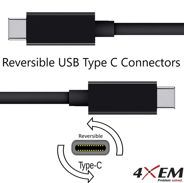 4Xem 4X25WCHARGEKIT6B 25W 6FT USB-C Mobile Charging Kit - 25W USB-C Charger