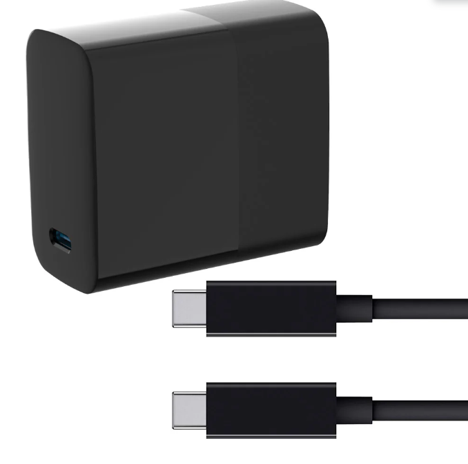 4Xem 4X65WCHRGKIT6B 65W 6FT USB-C to USB-C GaN Charging Kit - Black