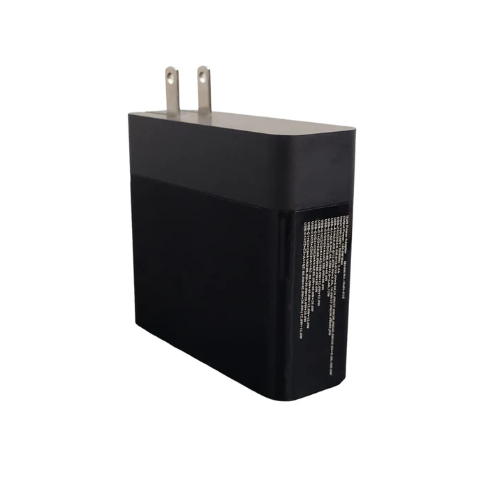 4Xem 4XGAN016140WB 140W Wall Charger Quintuple Output with Display - Black