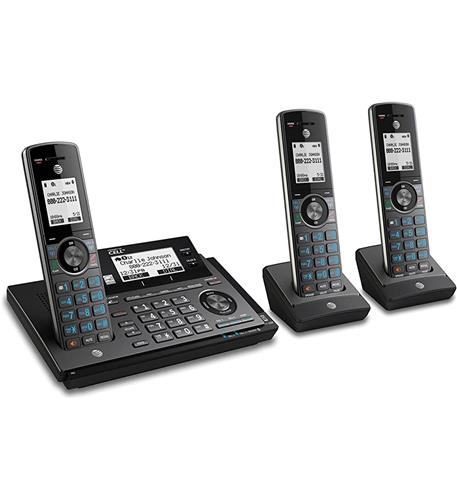 AT&T CLP99387 3 Handset 1 Base Connect to Cell Answering Call Block PTT CID