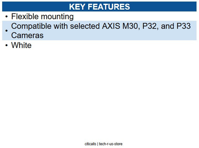 AXIS 5502-401 Mounting Bracket for Junction and Mounting Accessories