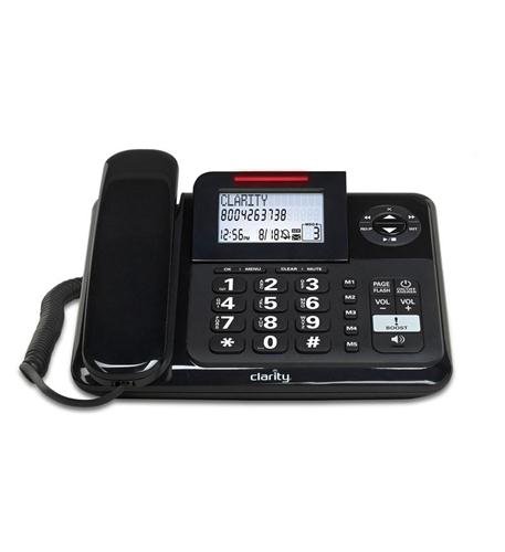 Clarity E814CC Corded + Cordless Combo Handset Digital Answering Machine