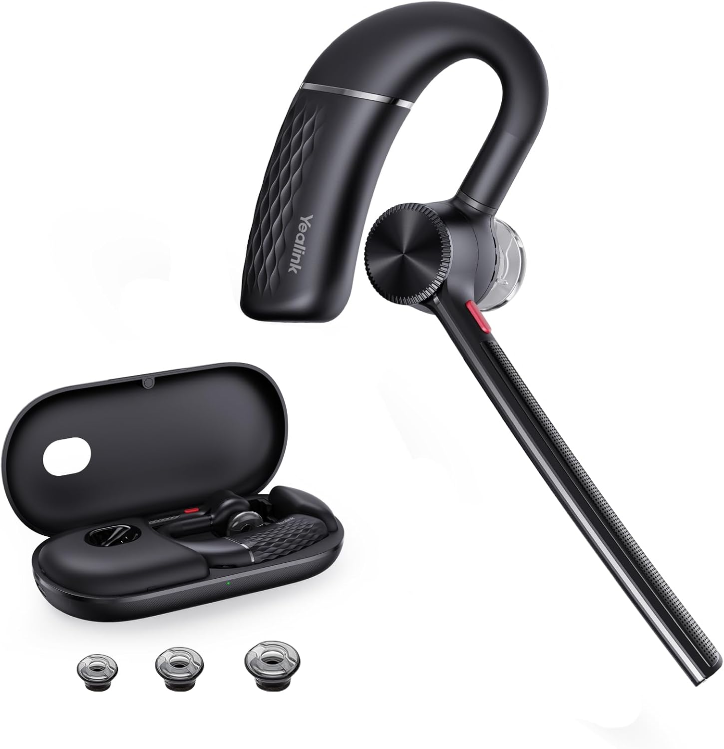 Yealink 1208652(V1) BH71 Pro Mono Bluetooth Headset w Carrying Charging Case