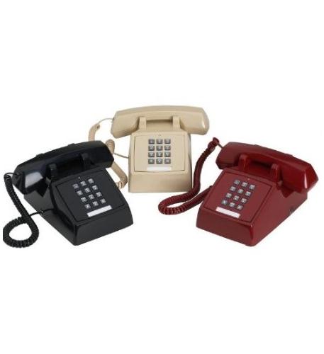 Scitec SCI-25003 Red Single Line Analog Desk Set Phone Electronic Ringer