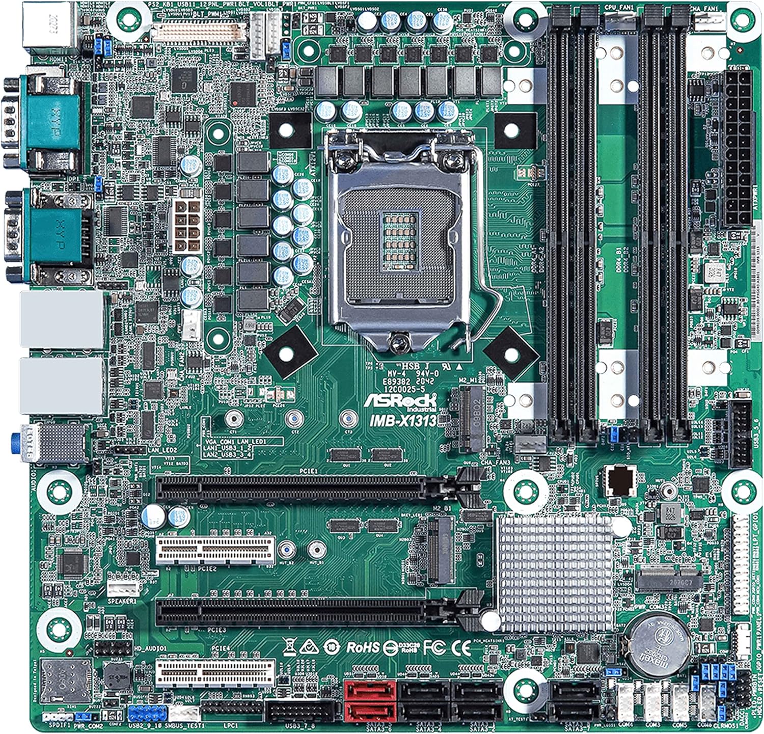 ASRock Industrial IMB-X1313 Motherboard -micro ATX -LGA1200 Socket W480E Chipset