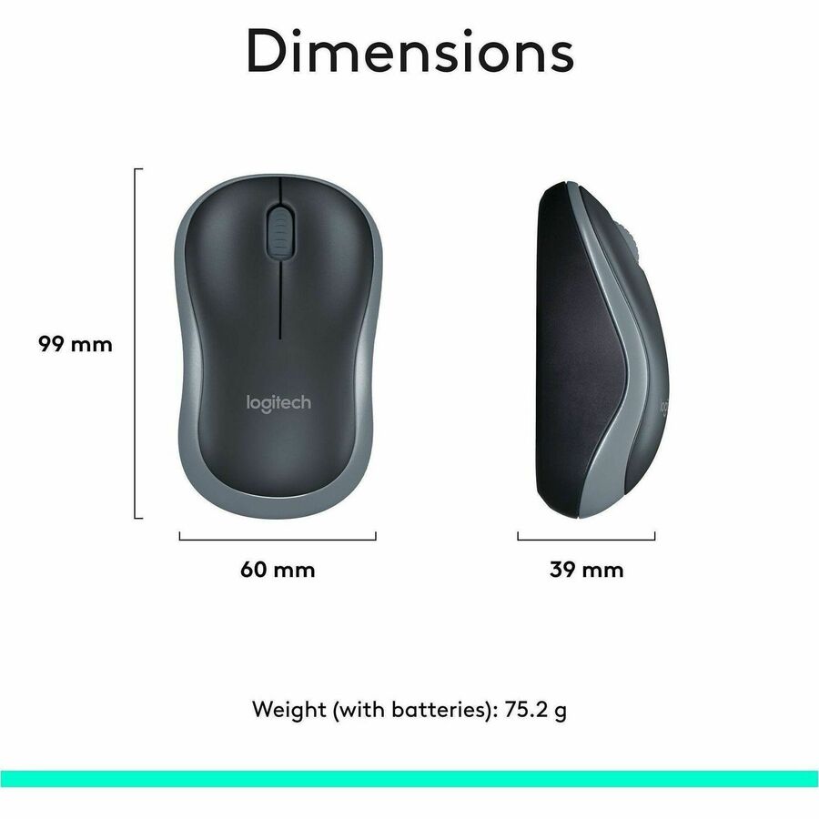 Logitech 920-004536 Keyboard Mouse Wireless Combo MK270 2.4GHz Black Retail