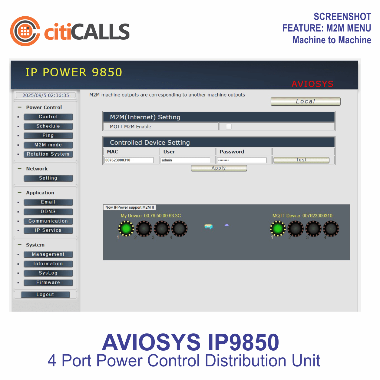 Aviosys IP9850 4 Port Web Pro Power Controller Switch w Auto-Ping Remote Reboot