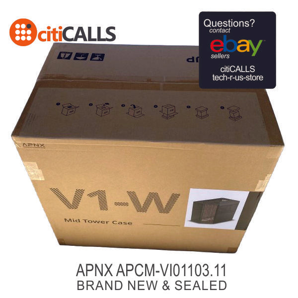 APNX APCM-VI01103.11 Computer Case - Mid Tower SGCC ABS Black Retail