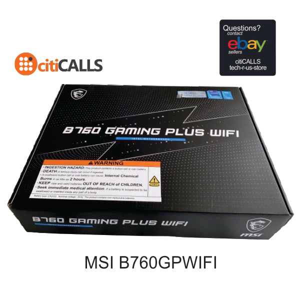 MSI B760GPWIFI B760 GAMING PLUS WIFI Gaming Desktop Motherboard