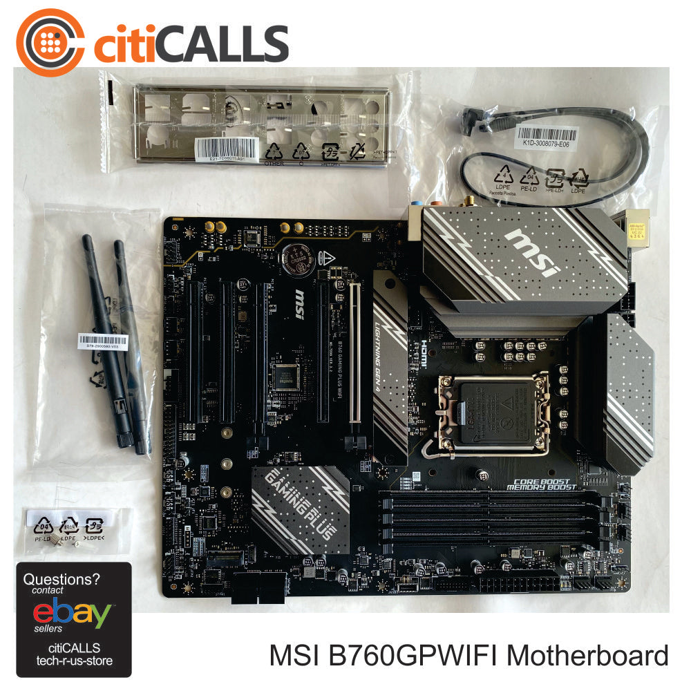 MSI B760GPWIFI B760 GAMING PLUS WIFI Gaming Desktop Motherboard