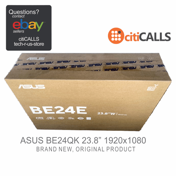 Asus BE24EQK 23" LED Monitor FHD 1920x1080 5ms 16:9 IPS DP HDI- VGA SPKR VESA BL