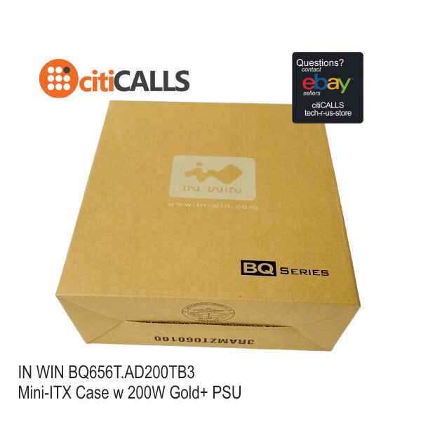 In Win BQ656T.AD200TB3 Mini-ITX Case with internal 200W 80+ Gold PSU