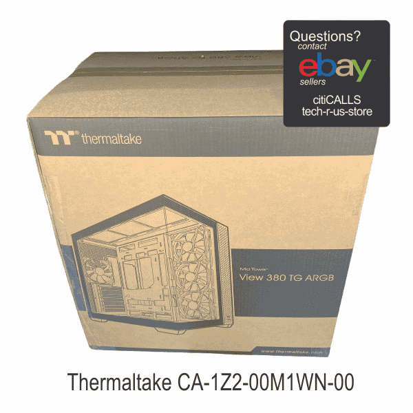 Thermaltake CA-1Z2-00M1WN-00 View 380 TG ARGB Mid Tower ATX Chassis Case Black