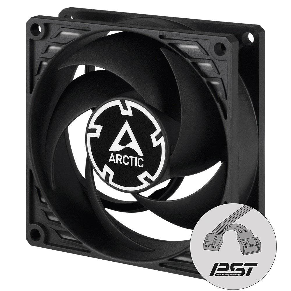 ARCTIC ACFAN00150A COOLING P8 PWM PST 80mm Non-LED Pressure-optimised Case Fan