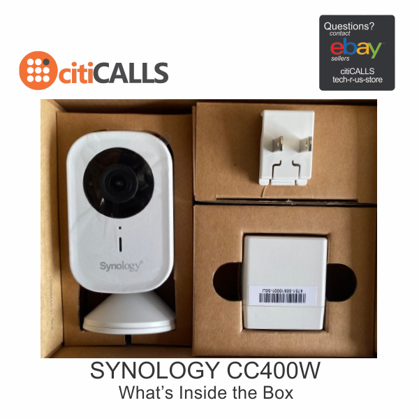 Synology CC400W (US) 4MP AI Surveillance Wi-Fi Camera IP65 Retail