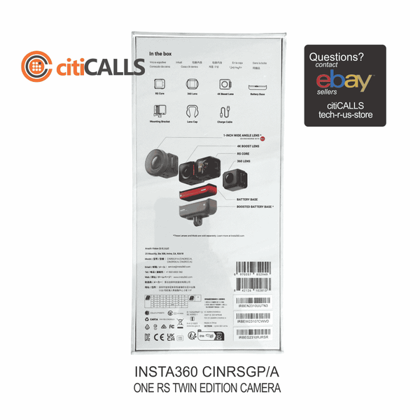 Insta360 CINRSGP/A Camera CINRSGP A ONE RS Twin Edition Retail