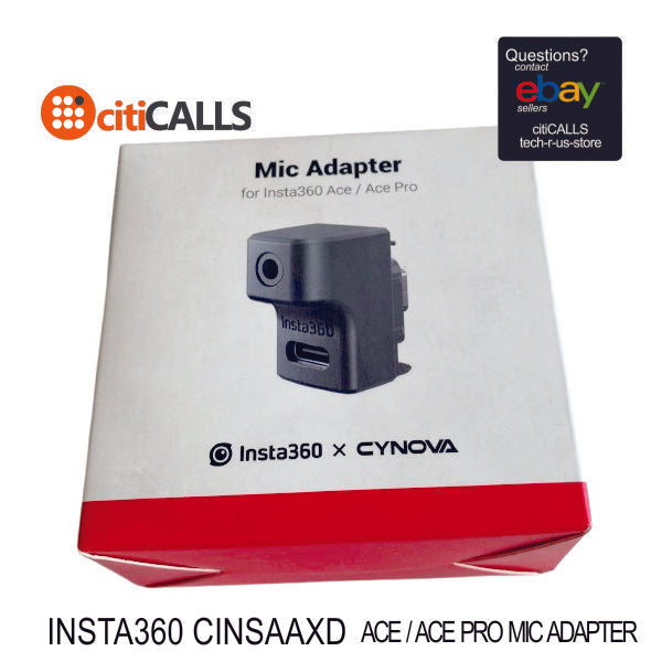 Insta360 CINSAAXD Accessory Ace Pro Mic Adapter - Black - Retail