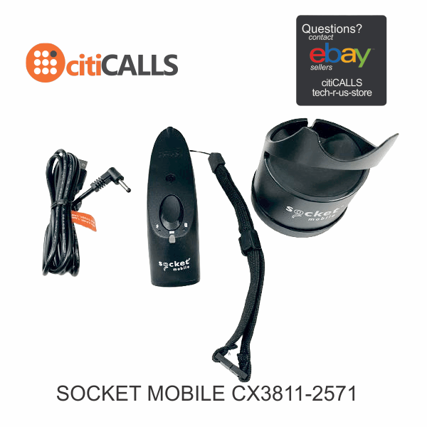 Socket Mobile CX3811-2571 SocketScan S740 v21, Universal Barcode Scanner - Black