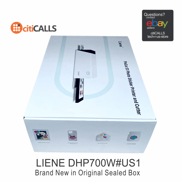 Liene DHP700W#US1 PixCut S1 Photo Sticker Printer and Cutter White Retail