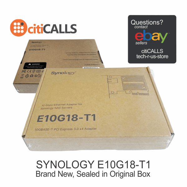 Synology E10G18-T1 10Gb Ethernet Adapter 1xRJ45 port PCIE Retail
