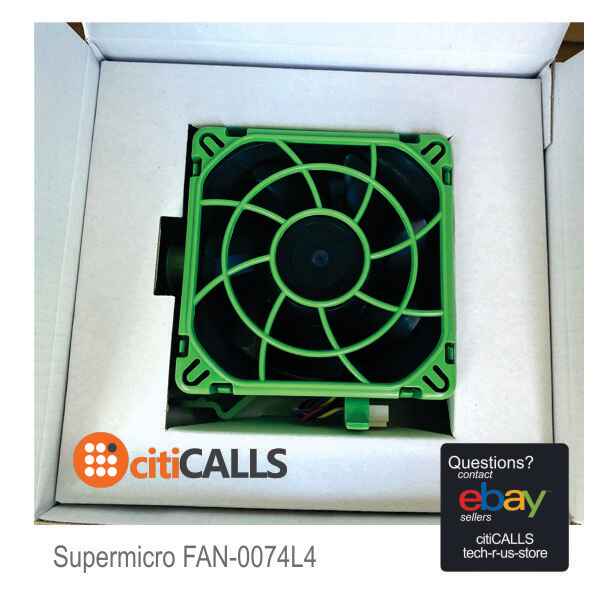 Supermicro FAN-0074L4 4U 80X38MM Middle Hot-Swap Fan with Housing