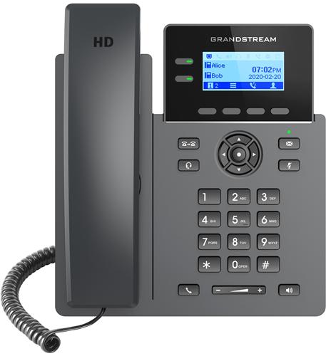 Grandstream GRP2602 IP Phone LCD Screen w 2 Lines 4 SIP Accounts w Power Adapter