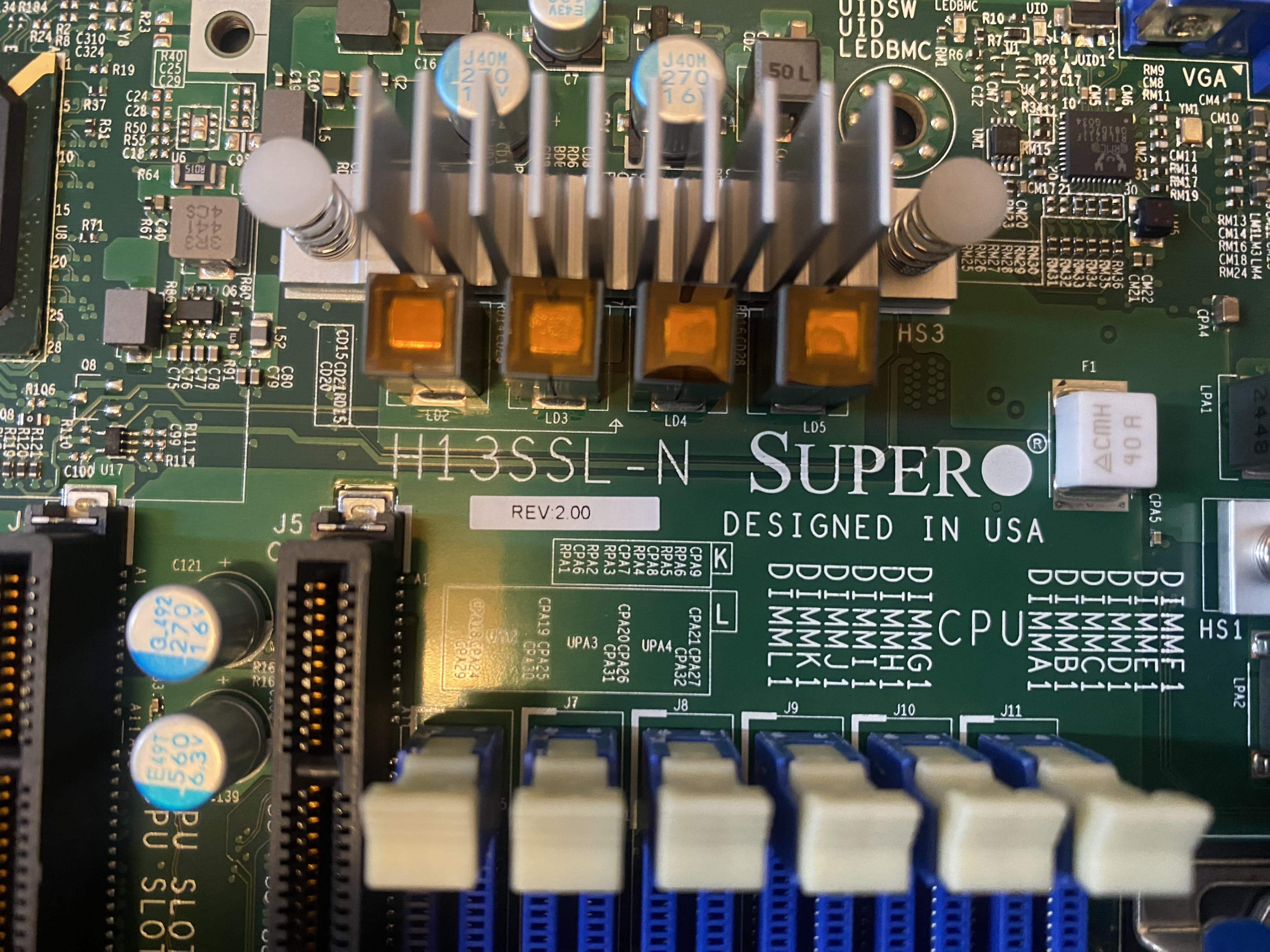 Supermicro MBD-H13SSL-N-B Motherboard SoC H13 AMD EPYC UP SP5 upto 256GB DDR5