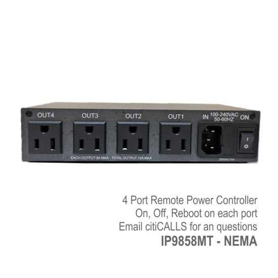 Aviosys IP9858MT PRO 9858 4 Port Web Power Switch w AutoPing IOS Android DLI-