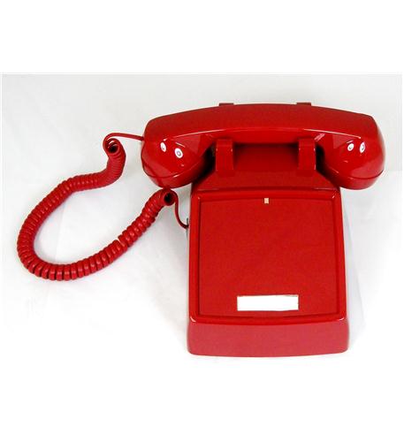 Cortelco 2500NDL-RD 250047-VBA-NDL Red Corded Desk Handset