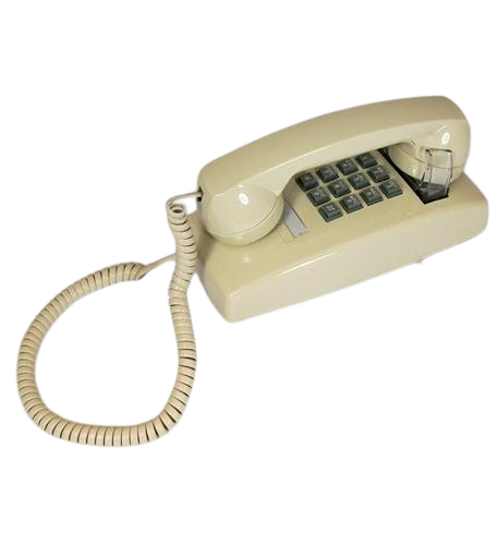 Cortelco 2554-V-IV 255409-VBA-20M Ivory Traditional Mini-Wall Phone