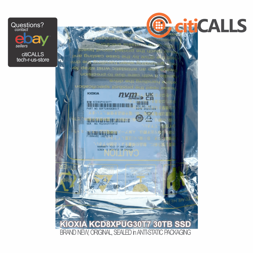Kioxia KCD8XPUG30T7 CD8P-R 30 TB Solid State Drive - 2.5" Internal - PCI Express