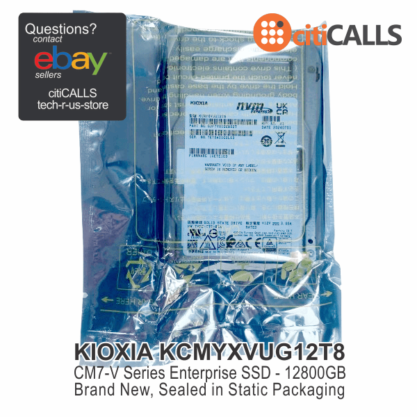 KIOXIA KCMYXVUG12T8 CM7-V Series - SSD - Enterprise, Mixed Use - 12800 GB