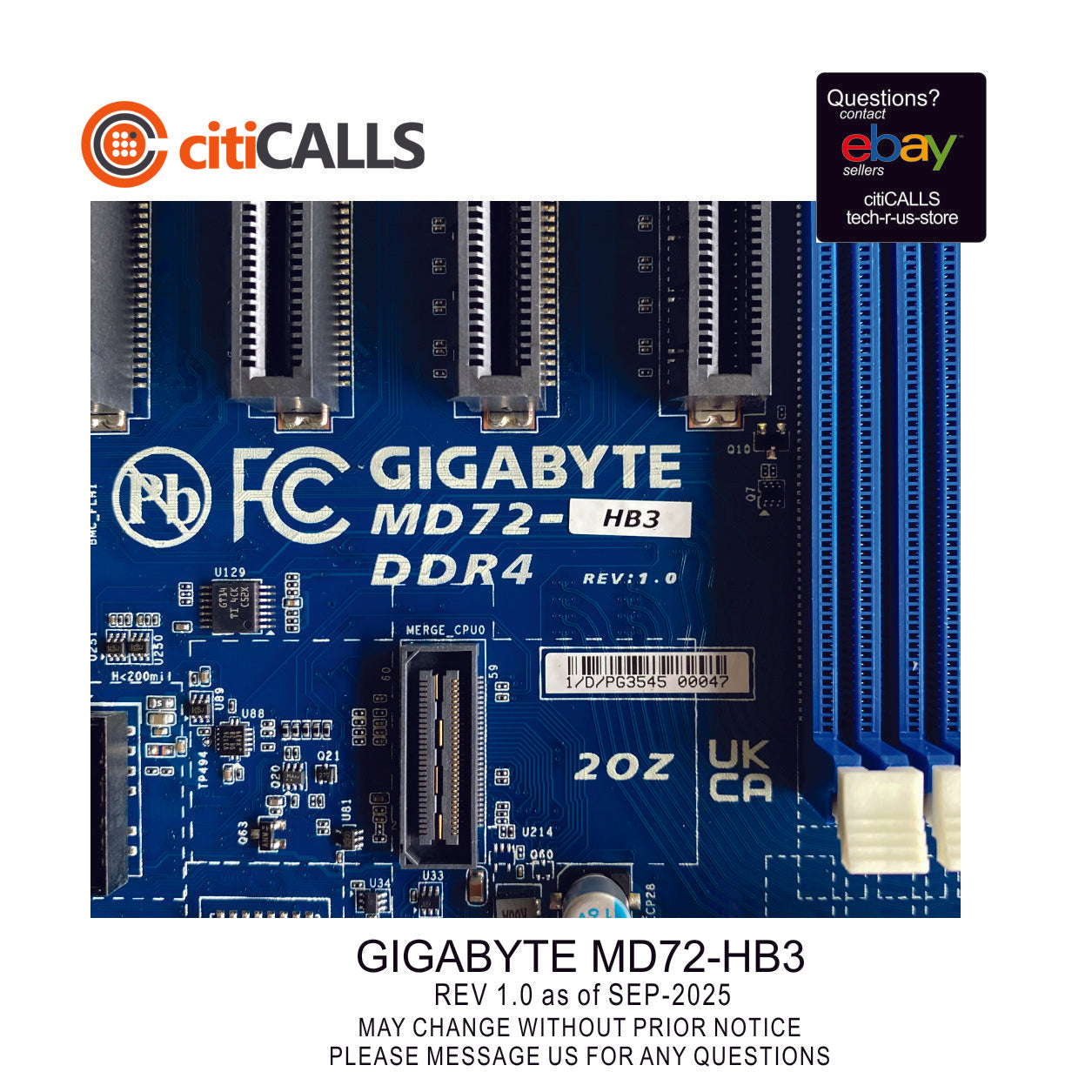Gigabyte MD72-HB3 Motherboard - Xeon LGA4189 Socket P+ C621A Max256G DDR4 E-ATX
