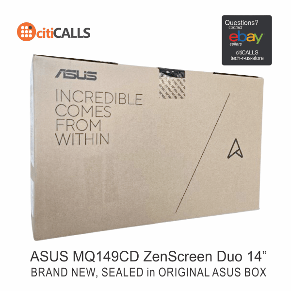 ASUS MQ149CD ZenScreen Duo 14" Class WUXGA OLED Monitor - 16:10 - Silver