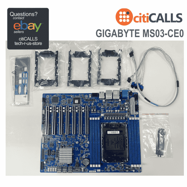 Gigabyte MS03-CE0 Motherboard Emmitsburg Xeon LGA4677 DDR5 ATX Brown Box