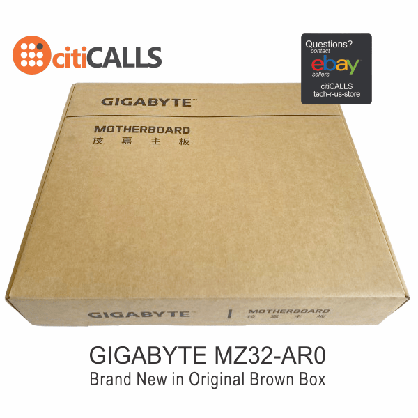 Gigabyte MZ32-AR0 Motherboard - AMD EPYC 7002 Socket SP3 DDR4 64G 128G SATA PCIE