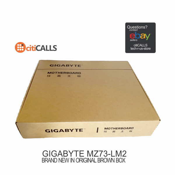 Gigabyte MZ73-LM2 Motherboard - SoC LGA6096 Socket SP5 DDR5 E-ATX Brown Box