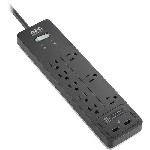 APC PH8U2 Home Office SurgeArrest 8-Outlet Surge Protector with USB Charging