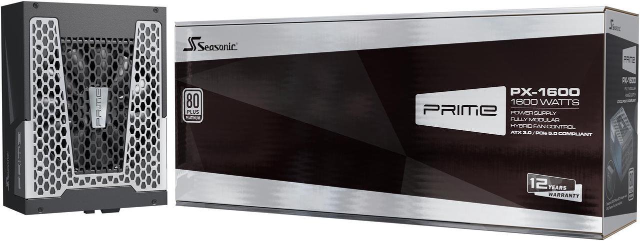 Seasonic PRIME PX-1600 ATX3.0 SSR-1600PD2 80+ 1600W Plat Modular Power Supply