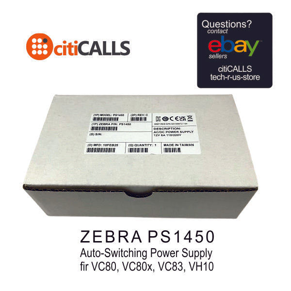Zebra PS1450 AC/DC POWER SUPPLY - 3.30 A - 110/220V