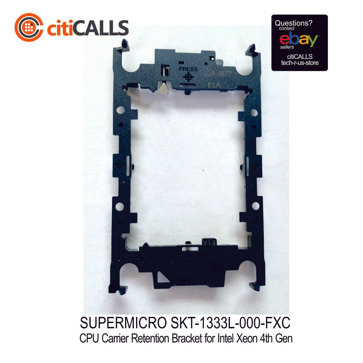 Supermicro SKT-1333L-0000-FXC CPU carrier for 4th Gen Intel Xeon Scalable XCC