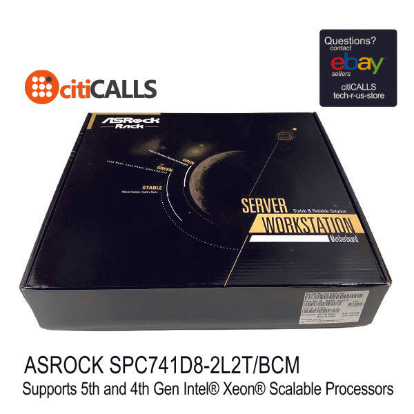 ASRock SPC741D8-2L2T/BCM MB CEB BCM C741 Xeon LGA4677 DDR5 M.2 SATA 10Gbe-RJ45