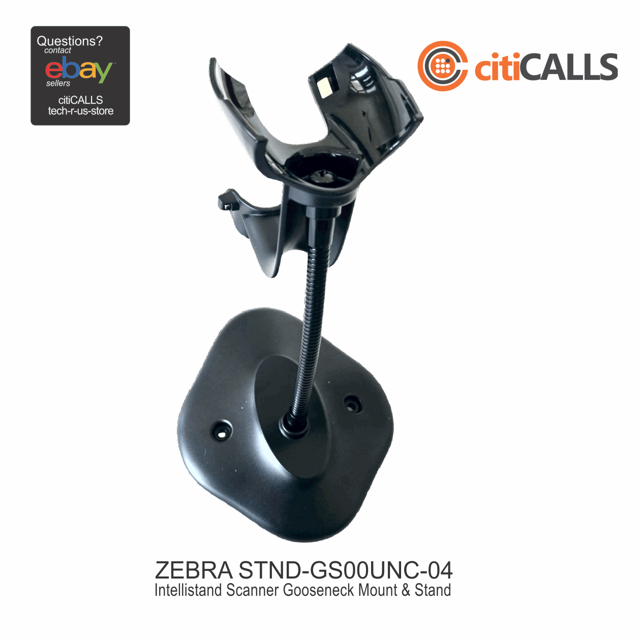 Zebra STND-GS00UNC-04 Intellistand Handheld Scanner Holder - Black