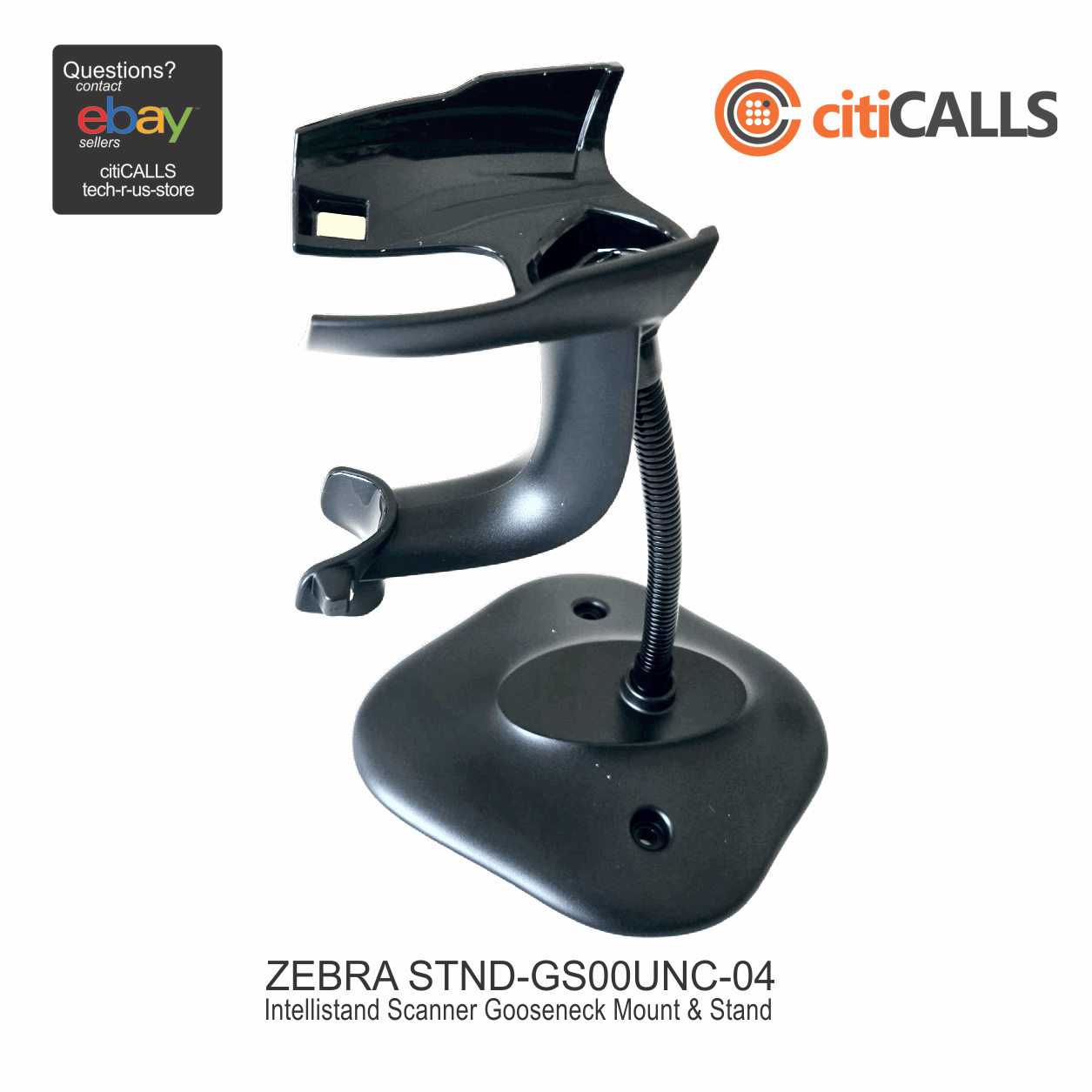 Zebra STND-GS00UNC-04 Intellistand Handheld Scanner Holder - Black