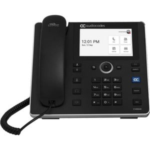 Audiocodes TEAMS-C455HD-DBW C455HD IP Phone Corded - Wi-Fi, Bluetooth - Black