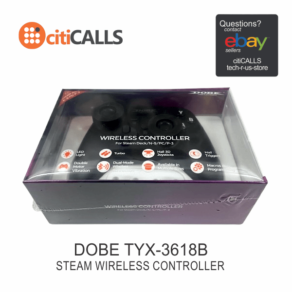 DOBE TYX-3618B Steam Controller, Wireless Gaming Controller for Steam/Steam Deck